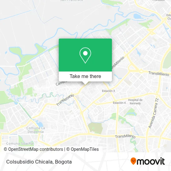 Mapa de Colsubsidio Chicala