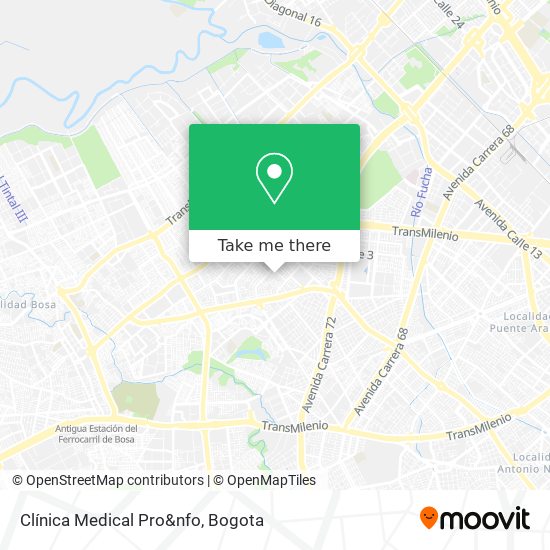 Clínica Medical Pro&nfo map