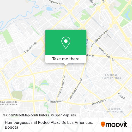 Hamburguesas El Rodeo Plaza De Las Americas map