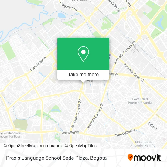 Praxis Language School Sede Plaza map