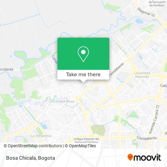 Bosa Chicala map