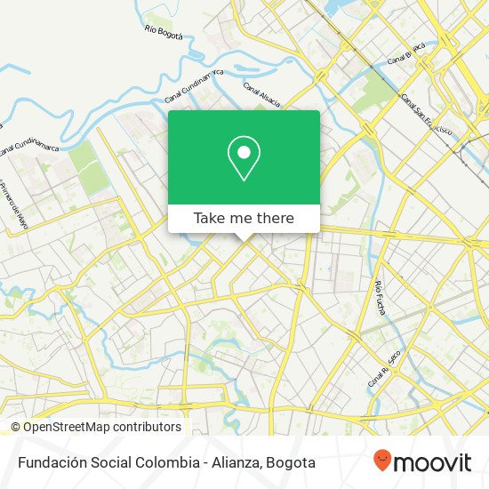 Mapa de Fundación Social Colombia - Alianza