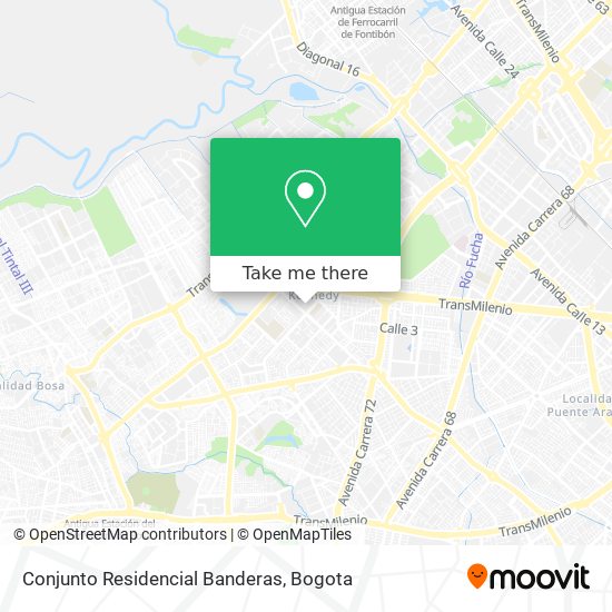 Conjunto Residencial Banderas map