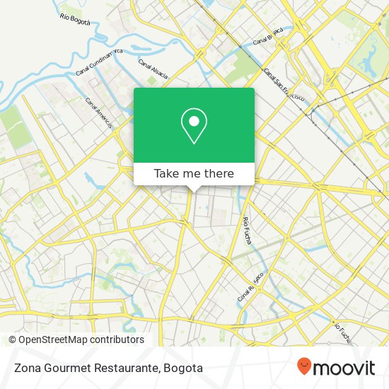 Mapa de Zona Gourmet Restaurante