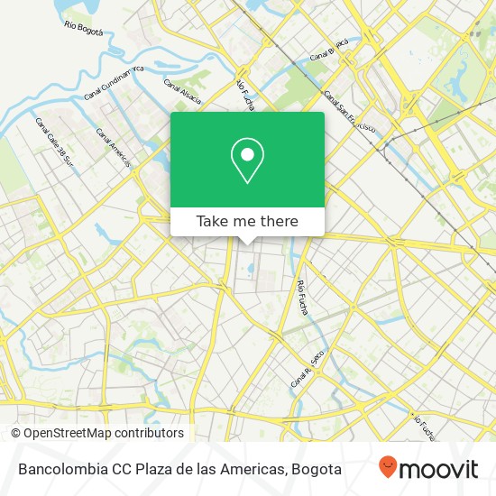 Bancolombia CC Plaza de las Americas map