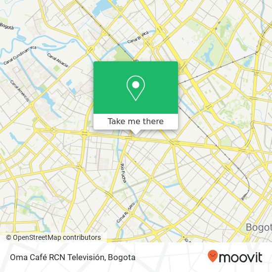 Oma Café RCN Televisión map