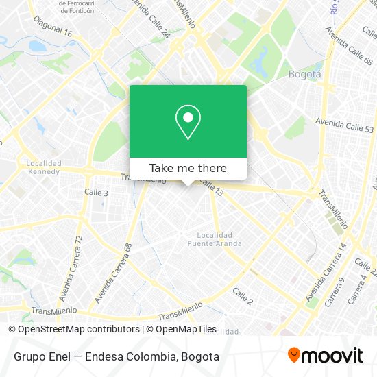 Grupo Enel — Endesa Colombia map