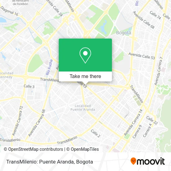 TransMilenio: Puente Aranda map