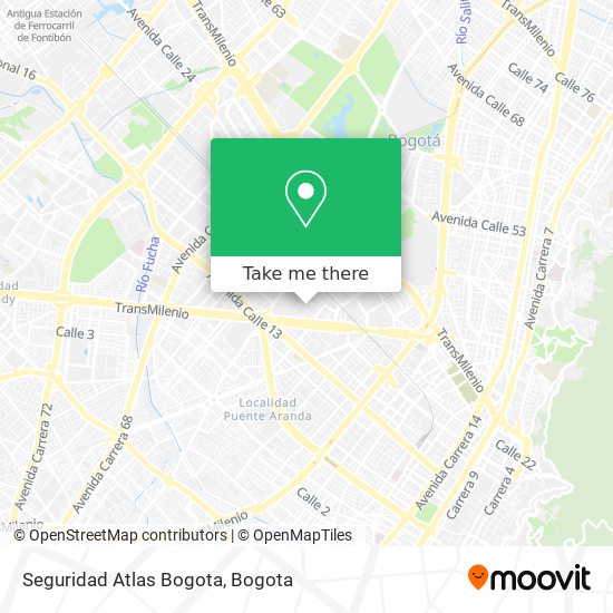 Seguridad Atlas Bogota map