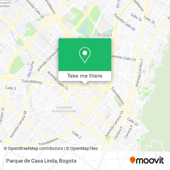 Mapa de Parque de Casa Linda