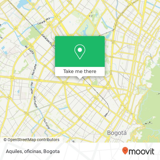 Aquiles, oficinas map