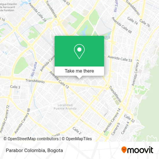 Parabor Colombia map