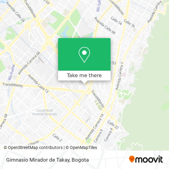 Gimnasio Mirador de Takay map