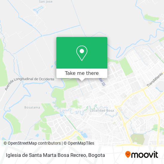 Iglesia de Santa Marta Bosa Recreo map