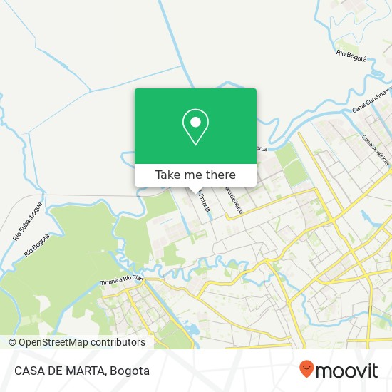 CASA DE MARTA map
