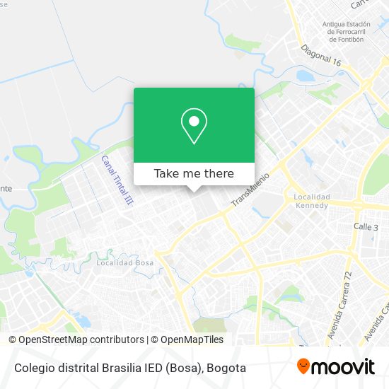 Colegio distrital Brasilia IED (Bosa) map