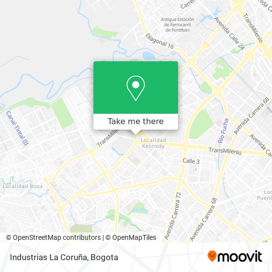 Industrias La Coruña map