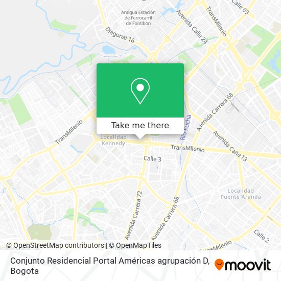 Mapa de Conjunto Residencial Portal Américas agrupación D