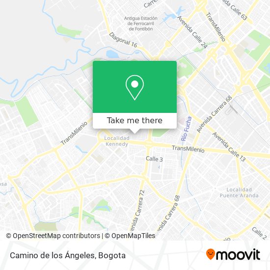 Camino de los Ángeles map