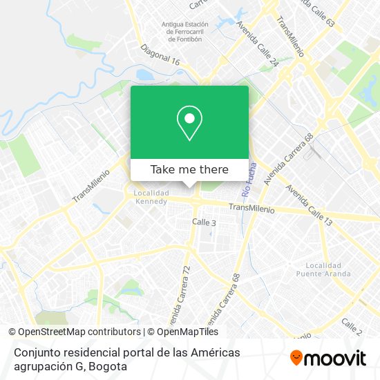 Conjunto residencial portal de las Américas agrupación G map