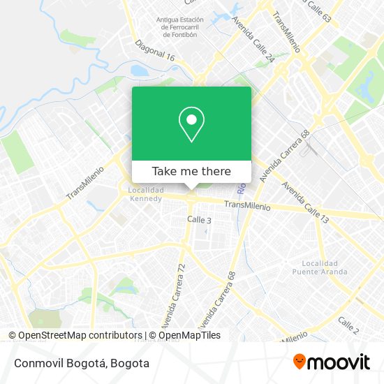Conmovil Bogotá map