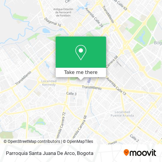 Mapa de Parroquia Santa Juana De Arco