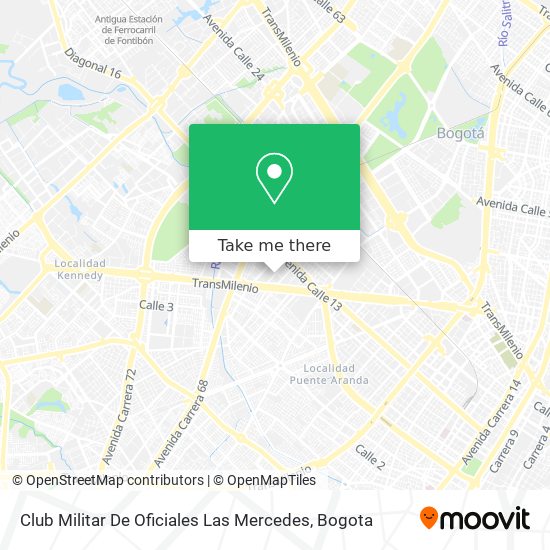 Club Militar De Oficiales Las Mercedes map