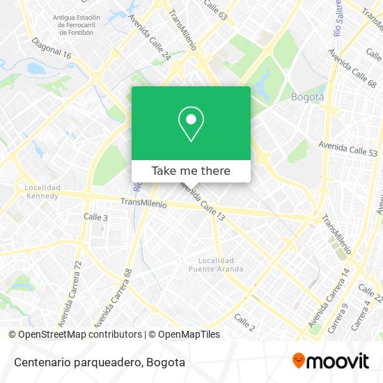 Centenario parqueadero map