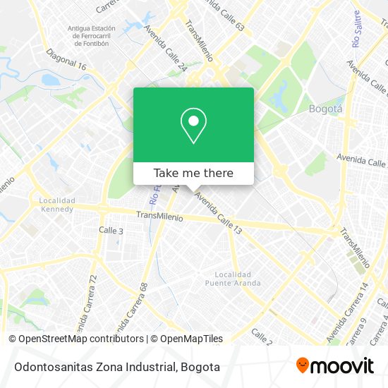 Odontosanitas Zona Industrial map