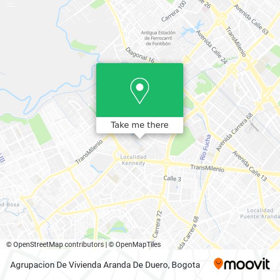 Mapa de Agrupacion De Vivienda Aranda De Duero