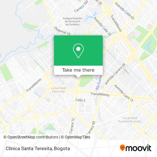 Clínica Santa Teresita map
