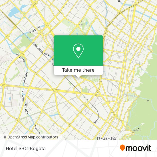 Mapa de Hotel SBC