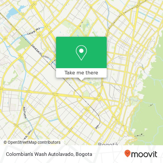Colombian's Wash Autolavado map