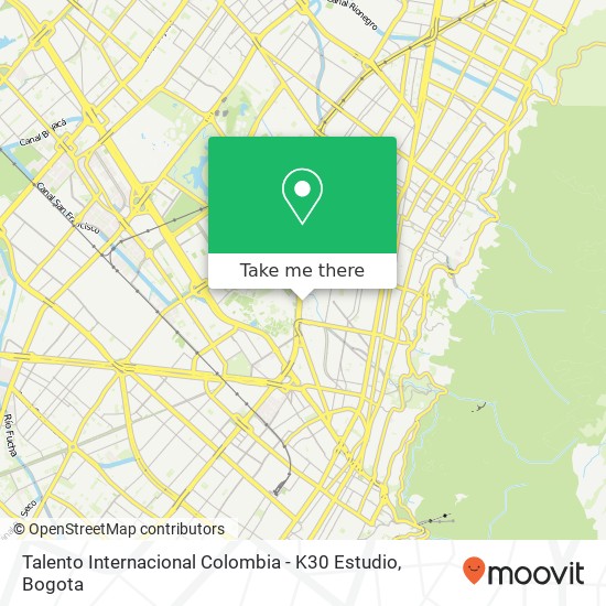 Talento Internacional Colombia - K30 Estudio map