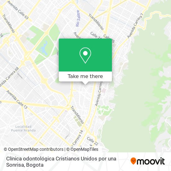 Clínica odontológica Cristianos Unidos por una Sonrisa map
