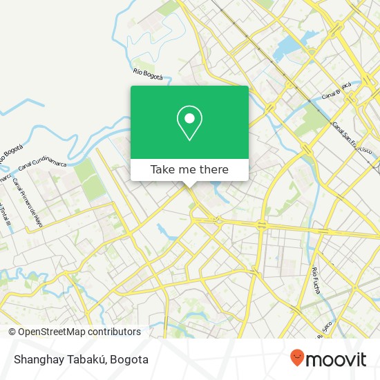 Shanghay Tabakú map