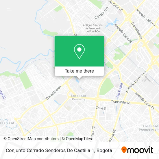 Conjunto Cerrado Senderos De Castilla 1 map