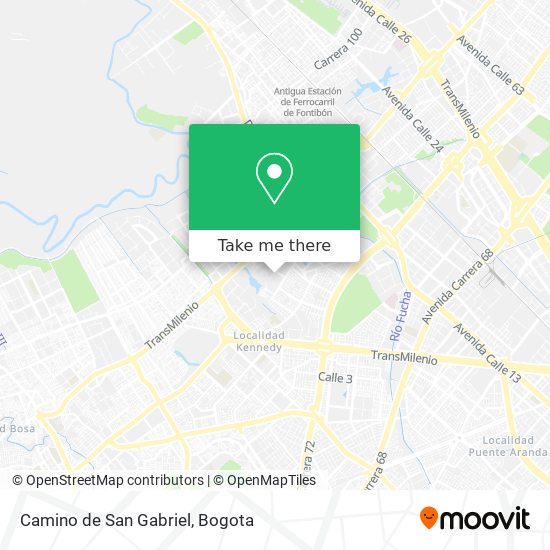 Camino de San Gabriel map