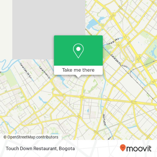 Touch Down Restaurant map