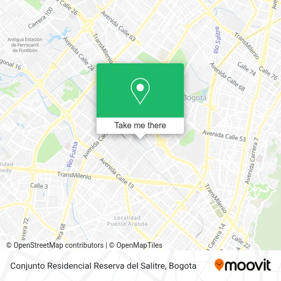 Mapa de Conjunto Residencial Reserva del Salitre