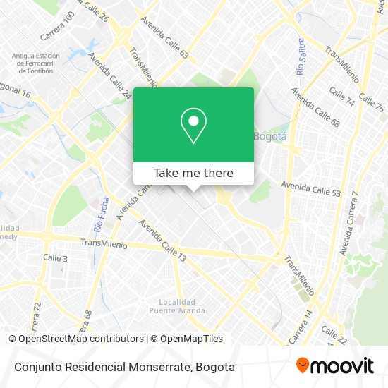 Conjunto Residencial Monserrate map