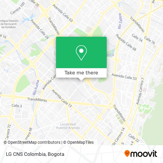 LG CNS Colombia map