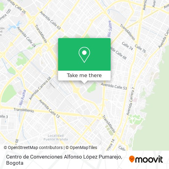 Mapa de Centro de Convenciones Alfonso López Pumarejo