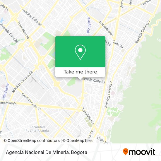 Agencia Nacional De Mineria map