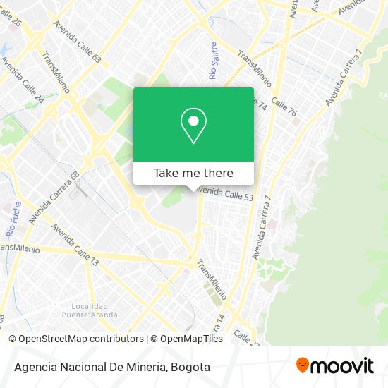 Mapa de Agencia Nacional De Mineria