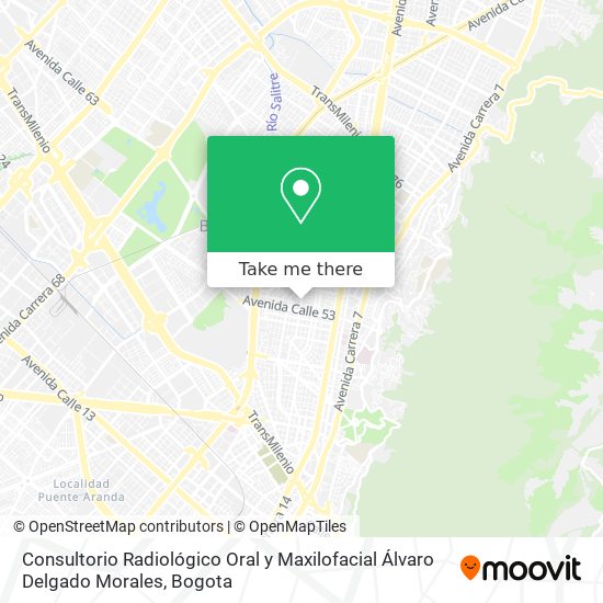 Mapa de Consultorio Radiológico Oral y Maxilofacial Álvaro Delgado Morales