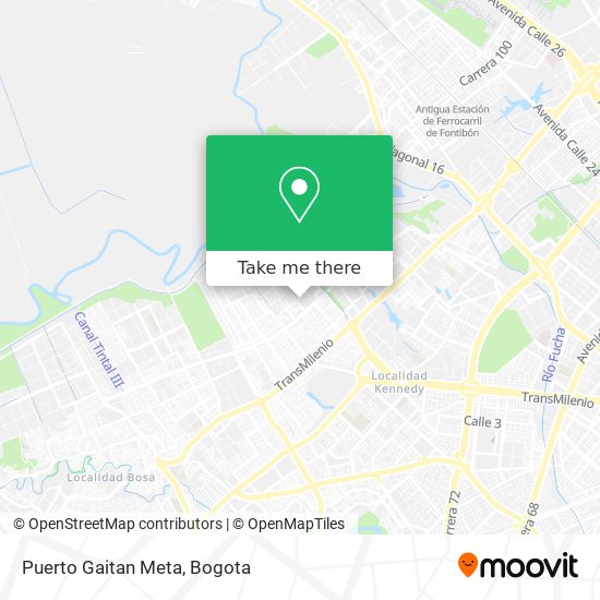 Puerto Gaitan Meta map