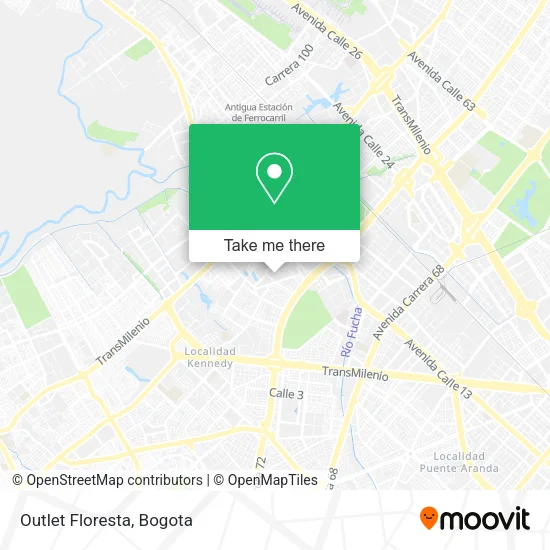 Mapa de Outlet Floresta