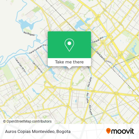 Auros Copias Montevideo map