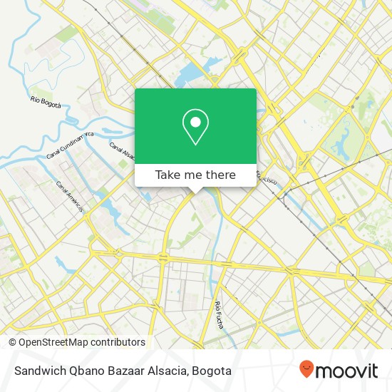 Sandwich Qbano Bazaar Alsacia map